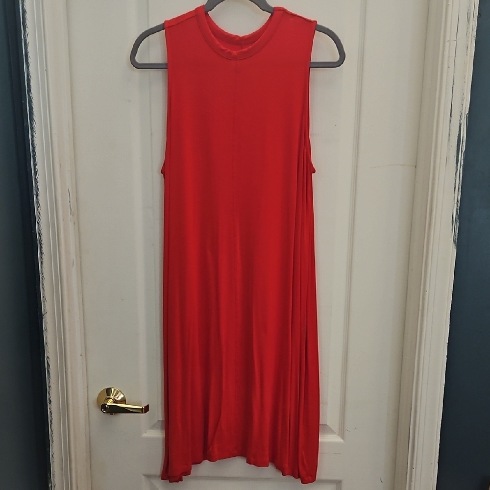 NWOT Time and Tru Sleeveless Red Maxi Dress Size L